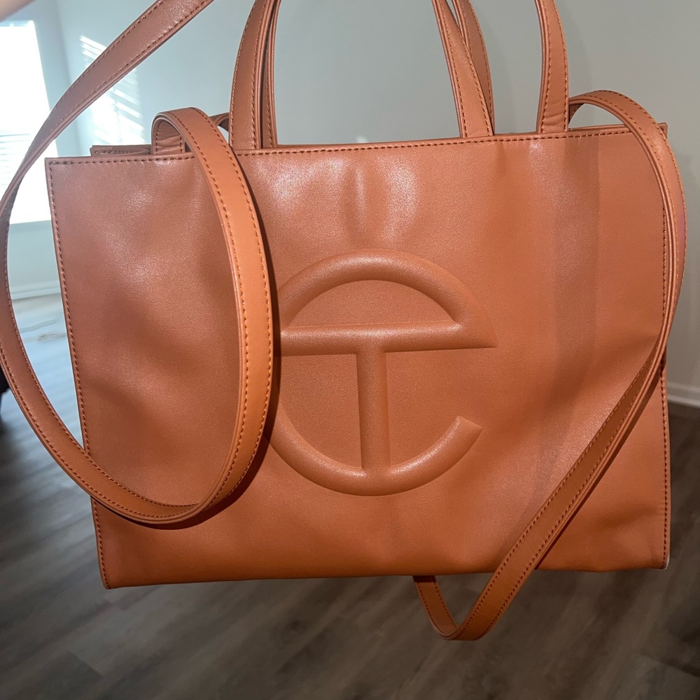 Tan medium Telfar bag